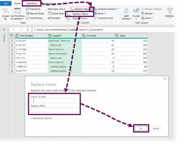 Transform Tab in Query Editor: How to replace value of your data in Power BI: Lesson-7 P-3