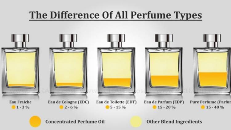 What is the difference between "fragrance, fragrance, cologne, perfume, toilet"? : EDC, EDT and EDP