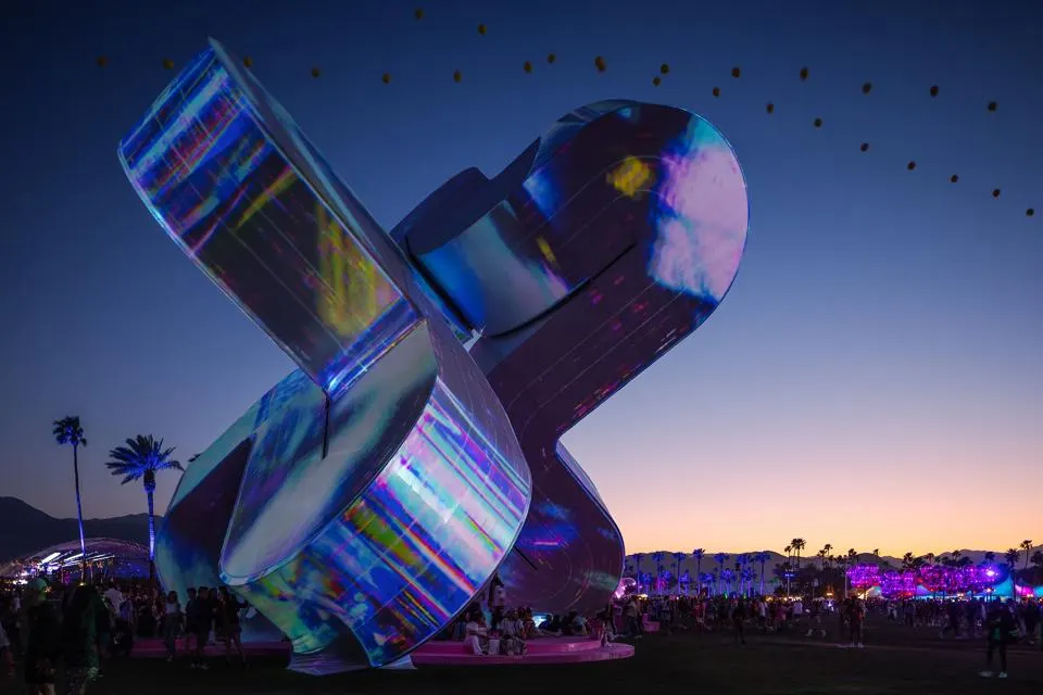 Coachella arts festival held annually at the Empire Polo Club in Indio, California