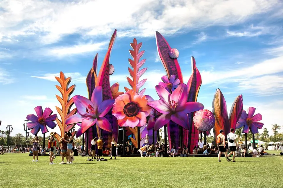 Coachella arts festival held annually at the Empire Polo Club in Indio, California