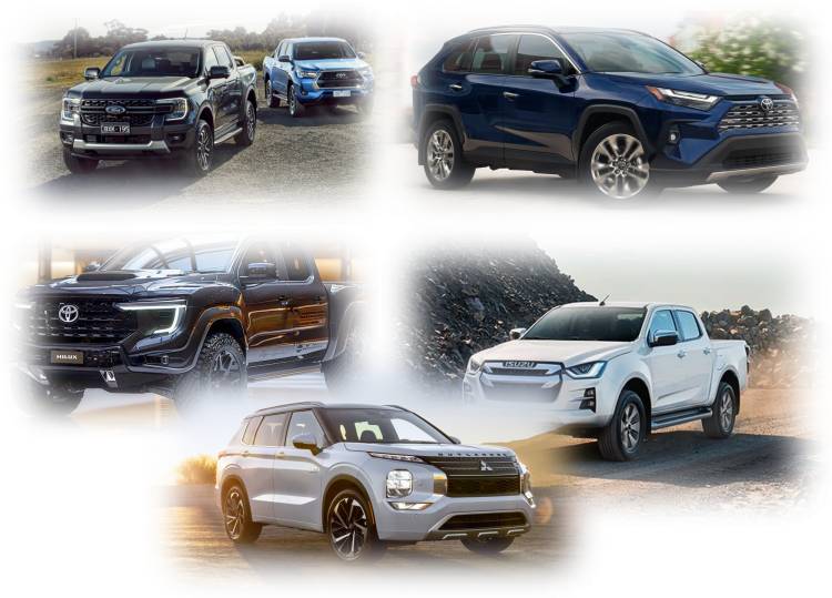 The top five best-selling vehicles in Australia's car market (2024)