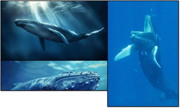 The Majestic Humpback Whale: Humpback whale mouth open