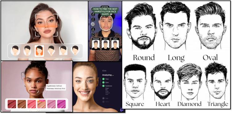 face shape detector for facial and Hair Styles