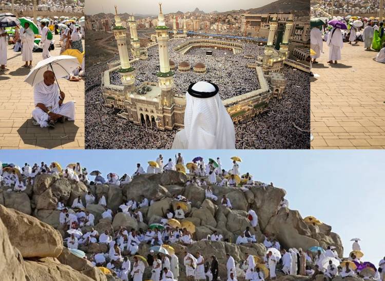 Millions Pilgrims Begin The Hajj Under a Scorching sun.