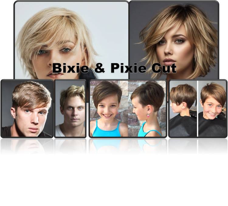 Bixie cut for women and men in 2025 with 90s cut
