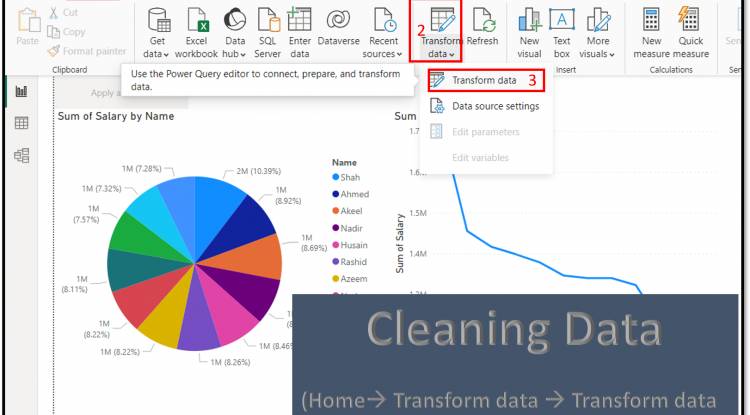 Cleaning data in Power BI: Transform (Edit) Data Lesson-5