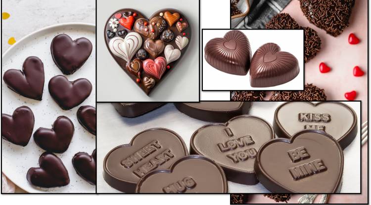 Detailed information about Chocolate hearts Shape