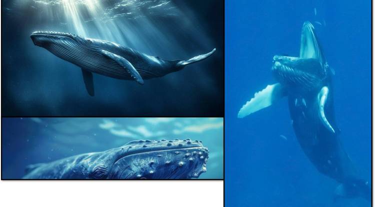 The Majestic Humpback Whale: Humpback whale mouth open