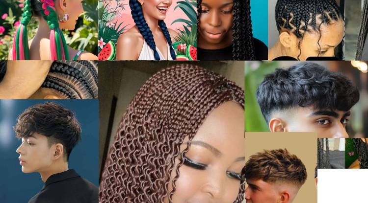 Watermelon braids and Textured fringe : Nice Hair Styles