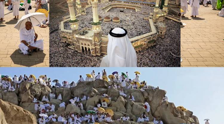 Millions Pilgrims Begin The Hajj Under a Scorching sun.