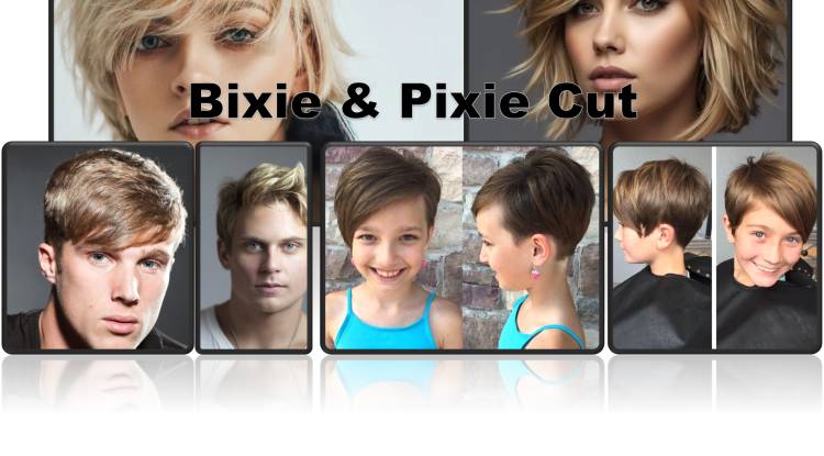 Bixie cut for women and men in 2025 with 90s cut