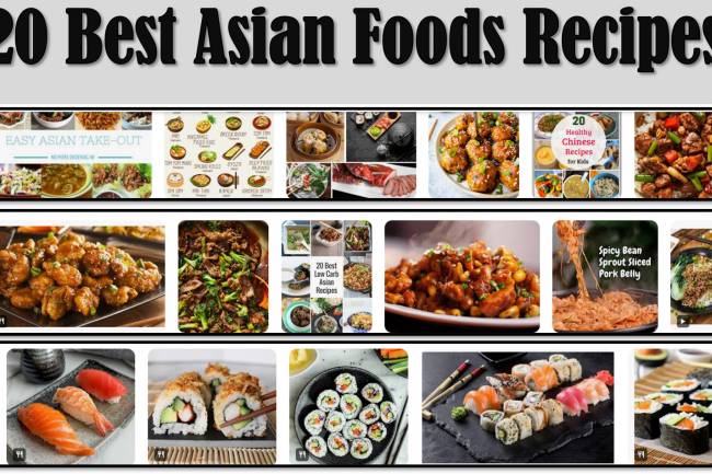 20 Asian Foods Recipes and Making Method: Ingredients 