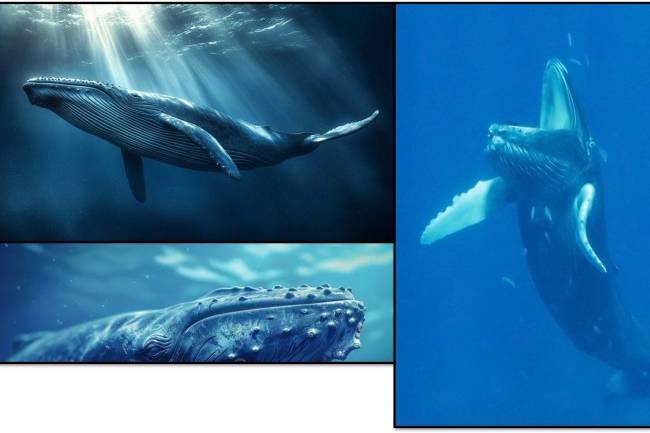 The Majestic Humpback Whale: Humpback whale mouth open