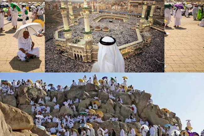 Millions Pilgrims Begin The Hajj Under a Scorching sun.