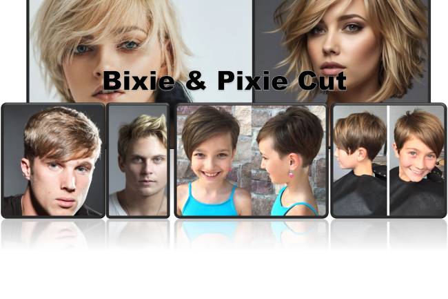 Bixie cut for women and men in 2025 with 90s cut